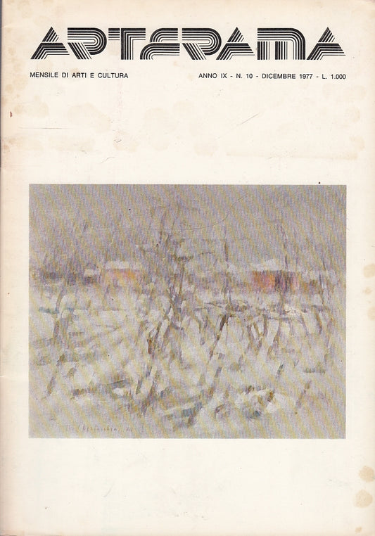 LR- RIVISTA ARTERAMA ANNO IX N.10 MENSILE ARTI CULTURA-- USPI--- 1977- S-YFS643 