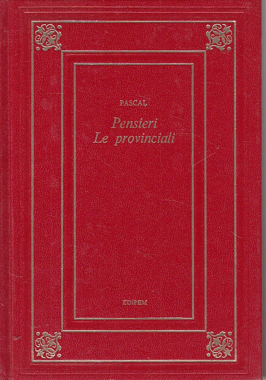 LN- PENSIERI LE PROVINCIALI - PASCAL - EPIDEM - CLASSICA -- 1974 - C - YFS605