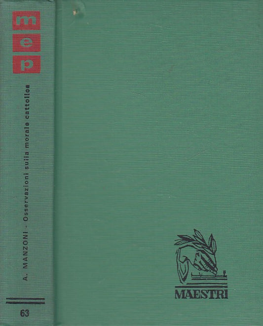 LS- OSSERVAZIONI SULLA MORALE CATTOLICA - MANZONI - PAOLINE--- 1966 - C - YFS606