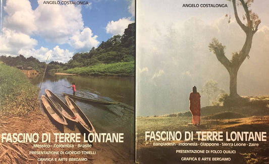 LV- FASCINO DI TERRE LONTANE COFANETTO 2 VOLUMI- COSTALONGA---- 1985- CS- YFS654