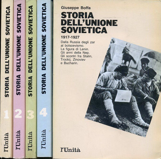 LS- STORIA DELL'UNIONE SOVIETICA 4 VOLUMI - BOFFA - L'UNITA' --- 1990 - B- XFS8