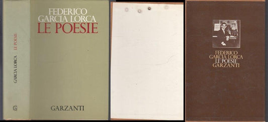 LE POESIE COFANETTO - FEDERICO GARCIA LORCA - GARZANTI --- 2001- CS- XFS36