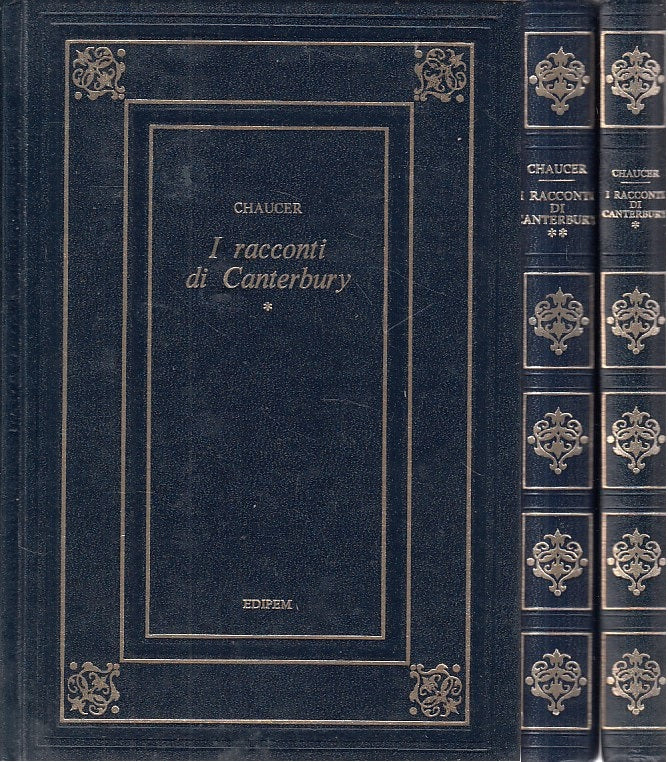 LN- RACCONTI DI CANTERBURY 2 VOL- CHAUCER- EPIDEM - CLASSICA -- 1975 - C - ZFS28