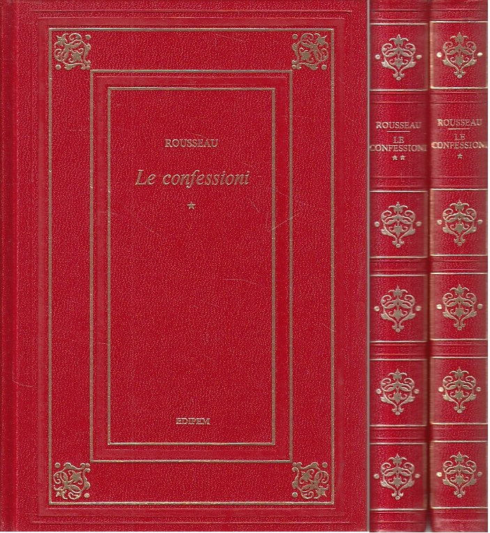LN- LE CONFESSIONI 2 VOLUMI - ROUSSEAU - EPIDEM - CLASSICA -- 1973 - C - ZFS28