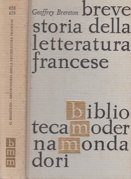 LS- BREVE STORIA LETTERATURA FRANCESE- BRERETON- MONDADORI --- 1961 - C - ZFS532