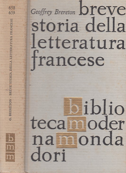 LS- BREVE STORIA LETTERATURA FRANCESE- BRERETON- MONDADORI --- 1961 - C - ZFS532