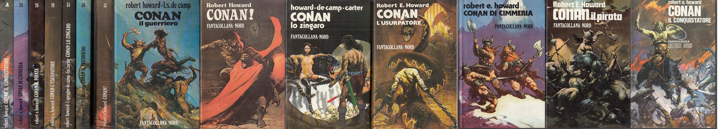 LF- CONAN 7 VOLUMI CIMMERIA PIRATA BARBARO PIRATA- HOWARD- NORD--- 1976-CS-XFS21