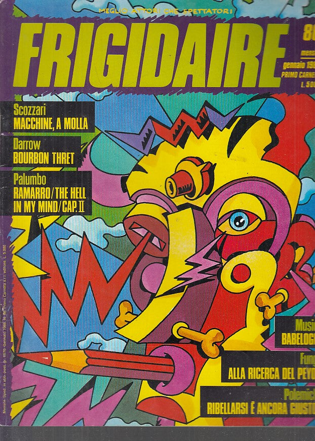 FR- RIVISTA FRIGIDAIRE N.86 -- PRIMO CARNERA - 1988 - S - PRX