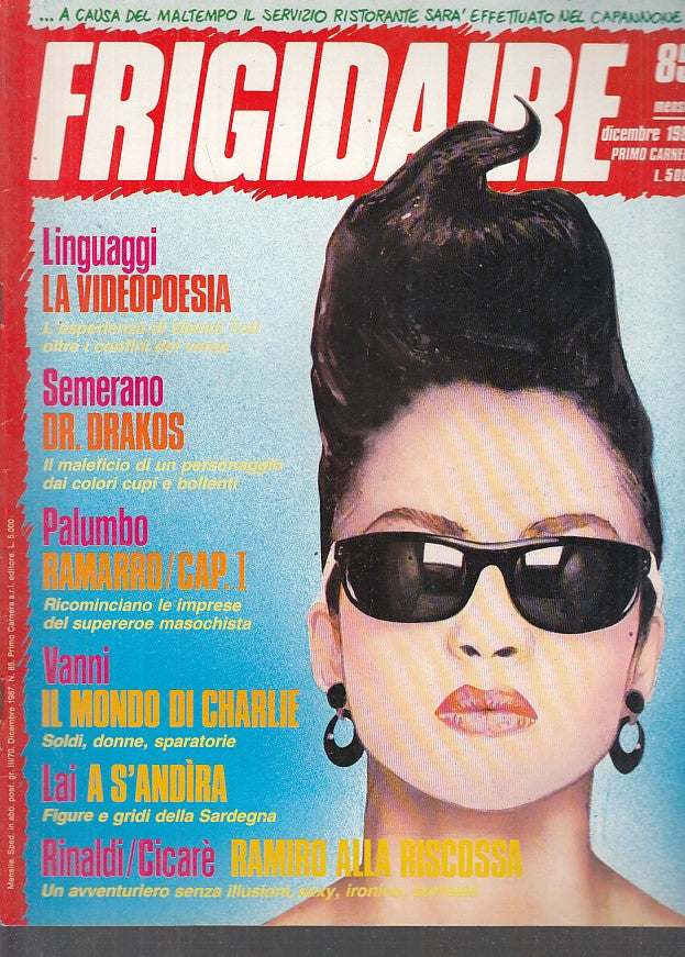 FR- RIVISTA FRIGIDAIRE N.85 -- PRIMO CARNERA - 1987 - S - PRX