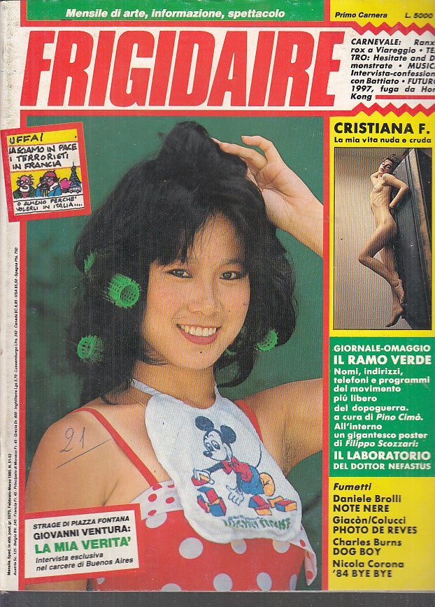 FR- RIVISTA FRIGIDAIRE 51/52 -- PRIMO CARNERA - 1985 - S - PRX