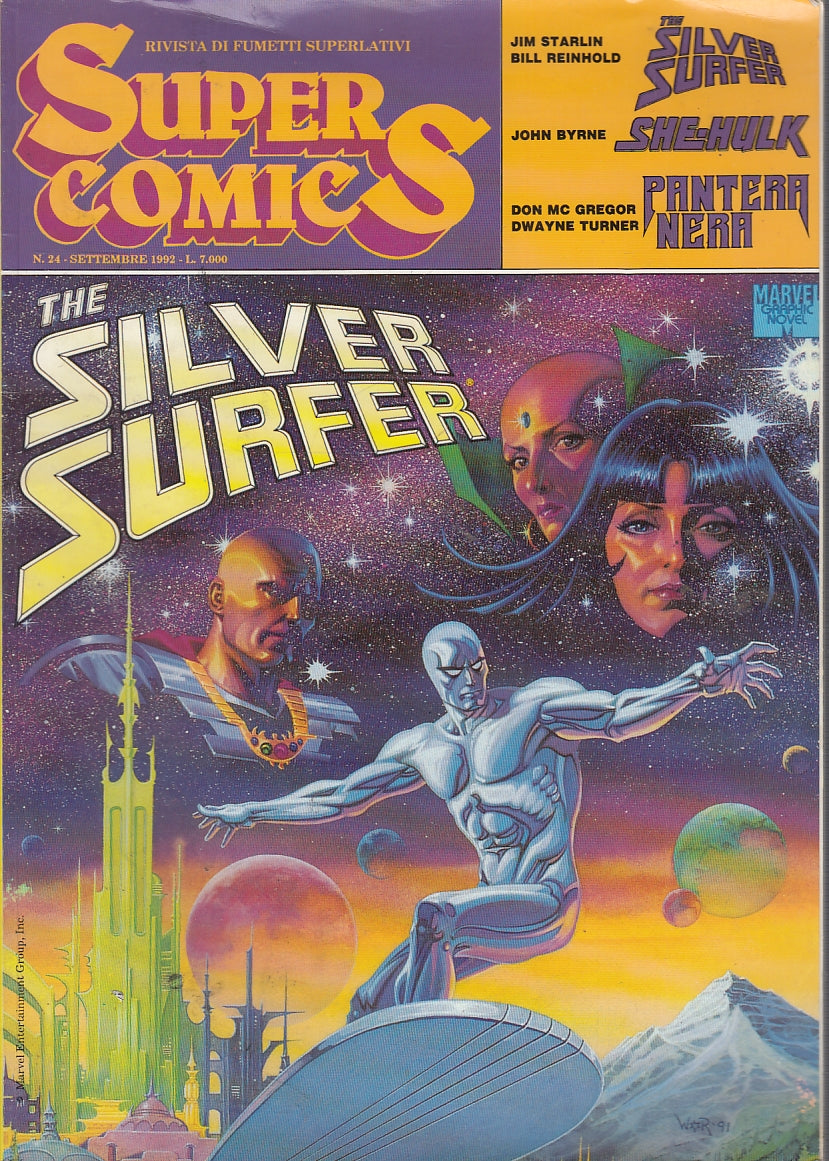 FV- SUPER COMICS N.24  THE SILVER SURFER -- MAX BUNKER PRESS - 1992- B- PRX