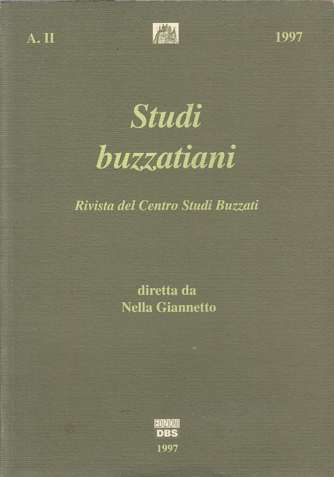 LS- STUDI BUZZATIANI ANNO II RIVISTA - GIANNETTO - DBS --- 1997 - B - YFS473