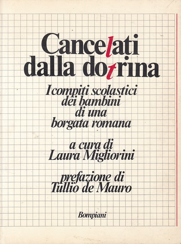CANCELATI DALLA DOTRINA - MIGLIORINI - BOMPIANI --- 1975 - B - YFS16