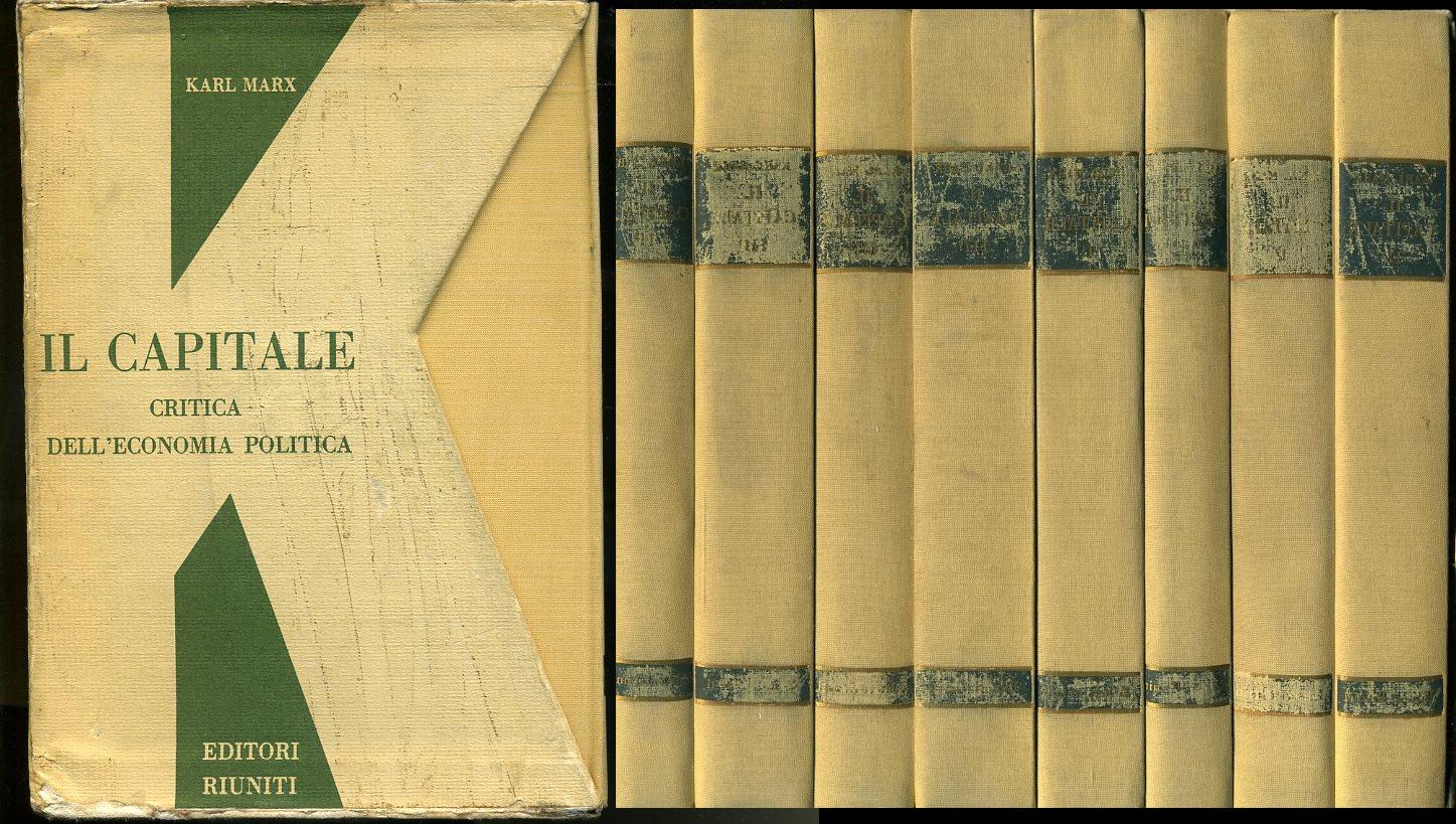LS- IL CAPITALE COFANETTO 8 VOLUMI - KARL MARX - RINASCITA --- 1956 - C- XFS19