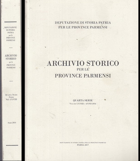 LS- ARCHIVIO STORICO PROVINCE PARMENSI BORRI-- STORIA PATRIA --- 2017 - B- WPR