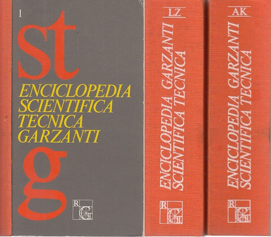LZ- ENCICLOPEDIA SCIENTIFICA TECNICA 2 VOLUMI -- GARZANTI --- 1985 - B - YFS479