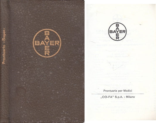 LZ- LZ BAYER PRONTUARIO PER MEDICI PUBBLICITARIO -- BAYER --- 1963 - C - YFS480