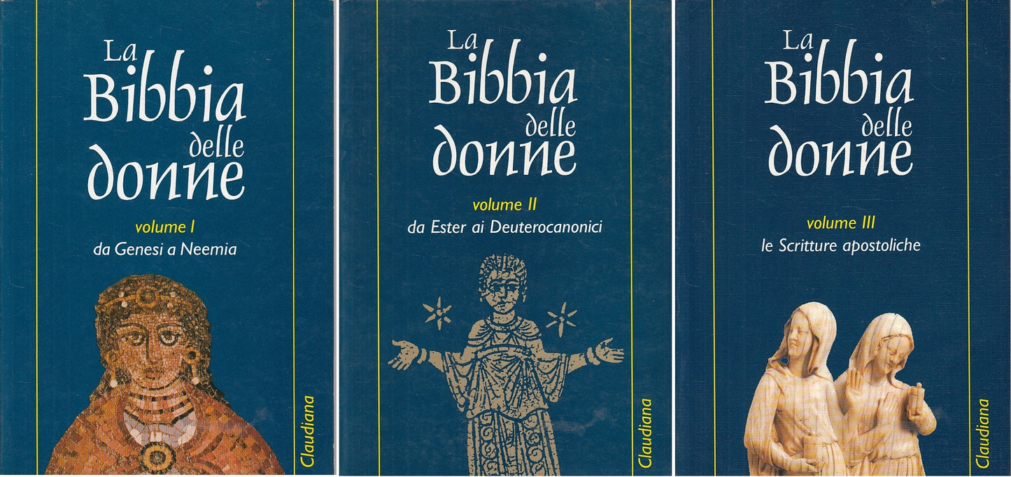 LD- LA BIBBIA DELLE DONNE IN 3 VOLUMI -- CLAUDIANA --- 1999 - B - YFS480