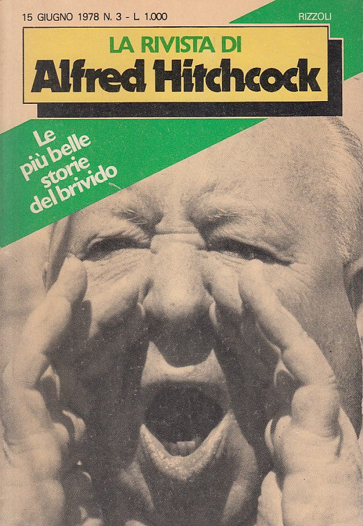 LN- LA RIVISTA DI ALFRED HITCHCOCK N.3 -- RIZZOLI --- 1978 - B - YFS493