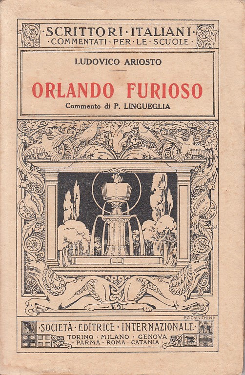 LS- ORLANDO FURIOSO - ARIOSTO - SEI - SCRITTORI ITALIANI -- 1929 - B - YFS183