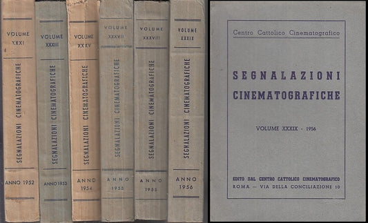 LD- SEGNALAZIONI CINEMATOGRAFICHE XXXI/XXXIX-- CENTRO CATTOLICO--- 1952- B-XFS24