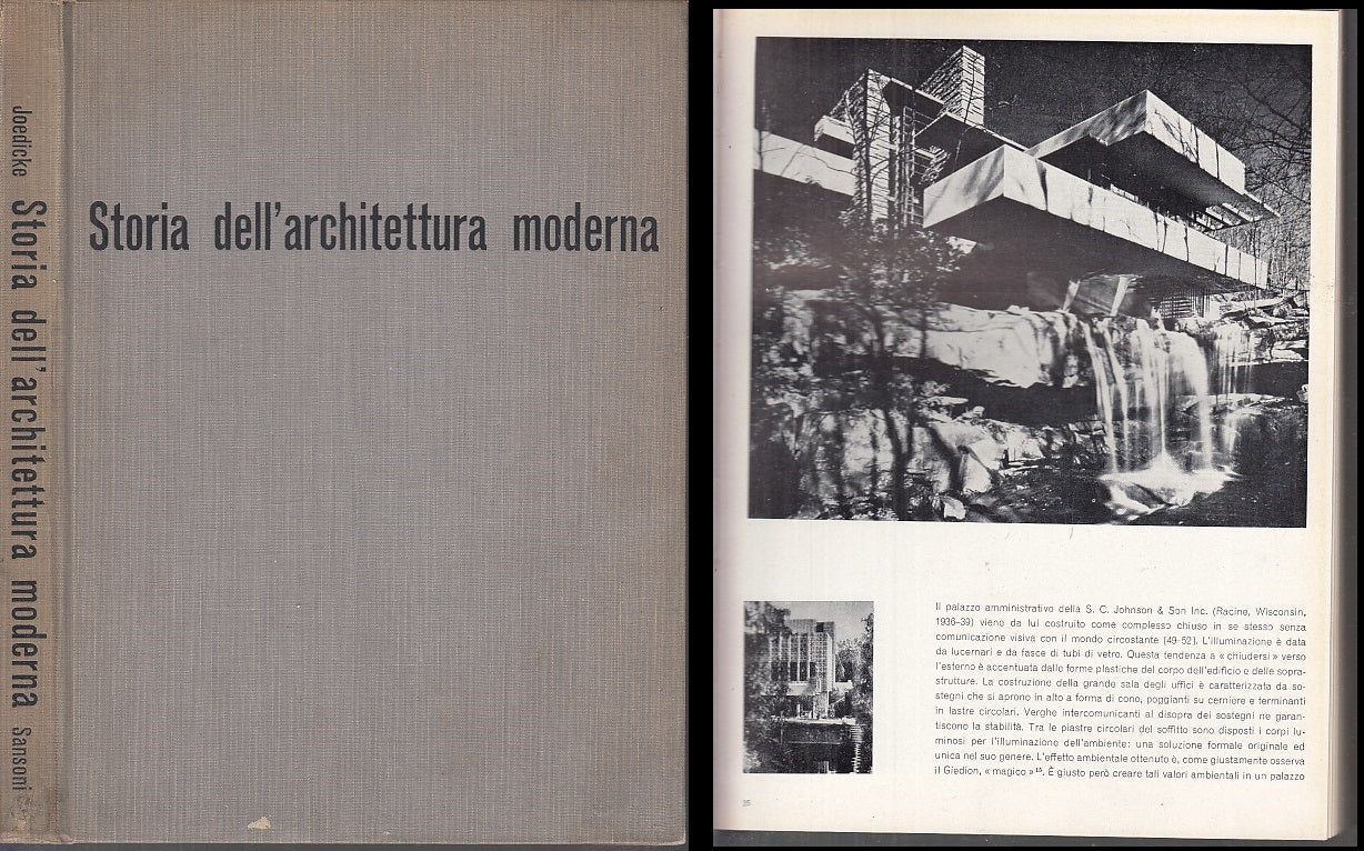 LZ- STORIA DELL'ARCHITETTURA MODERNA - JURGEN JOEDICKE- SANSONI--- 1958- C- XFS3