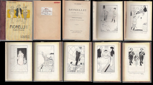 LB- MONELLI CANAGLIA MINUSCOLA - RUBINO BARBERIS - PARAVIA --- 1909- C- XFS135