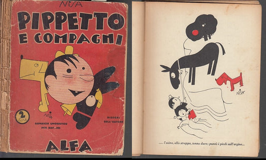 LB- PIPETTO E COMPAGNI ROMANZO UMORISTICO - NISA - ALFA --- 1933- B- XFS40