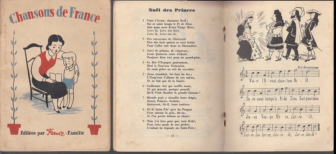 LB- CHANSONS DE FRANCE CANZONI PER BAMBINI IN FRANCESE----- 1950- S- XFS135