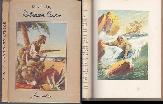 LB- ROBINSON CRUSOE - DE FOE LEMMI - FRANCESCHINI --- 1951 - C - XFS41