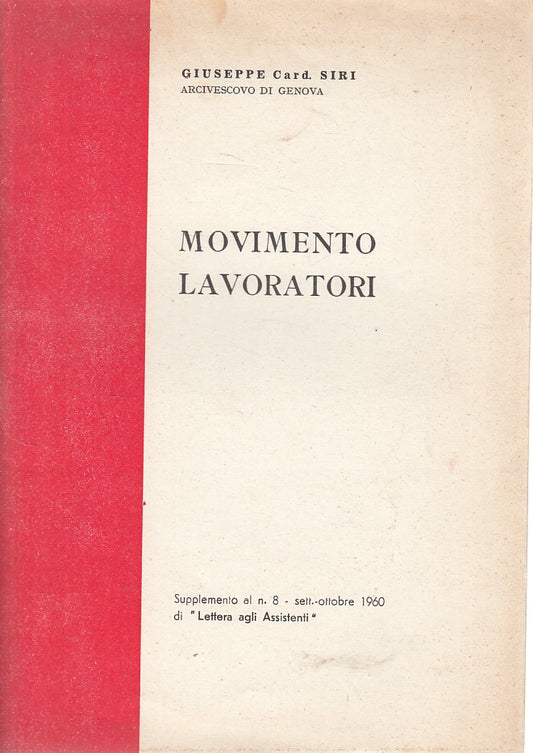 LD- MOVIMENTO LAVORATORI APPUNTI - SIRI - GENOVA --- 1960 - S - ZFS645