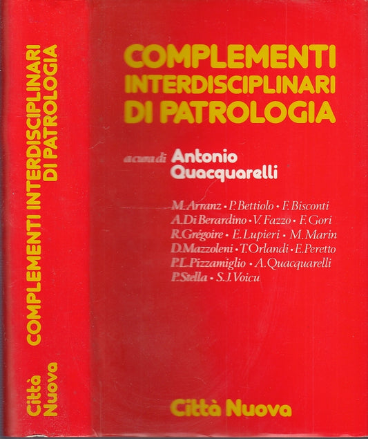 LD- COMPLEMENTI INTERDISCIPLINARI DI PATROLOGIA- QUACQUARELLI---- 1989- CS- XFS4