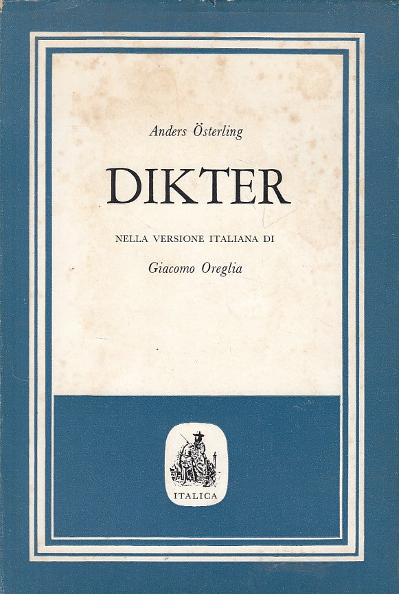 LN- DIKTER - OSTERLING - ITALICA - CULTURA POESIE SVEDESE -- 1970 - BS - ZFS144