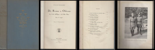 LS- DA ROMA A ODESSA - ITALO BALBO - FRATELLI TREVES --- 1929- C- MLT3
