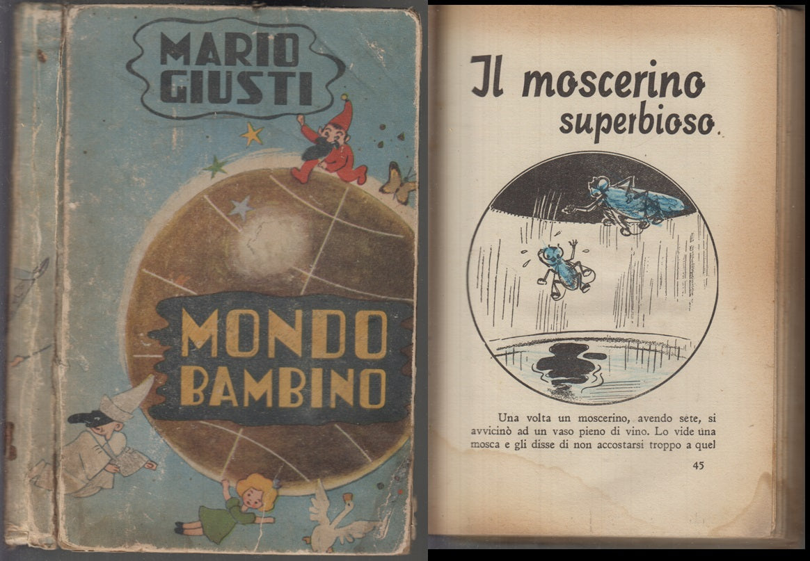 LB- MONDO BAMBINO ILLUSTRATO - MARIO GIUSTI CALURI - SAN PAOLO--- 1941- C- XFS41