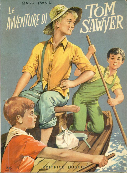 LB- LE AVVENTURE DI TOM SAWYER - MARK TWAIN - BOSCHI --- 1955- B- ZFS571