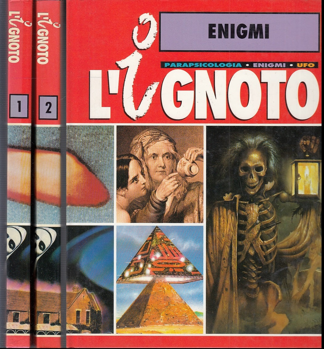 LZ- L'IGNOTO ENIGMI 2 VOLUMI PARAPSICOLOGIA UFO-- HOBBY WORK--- 1992- CS- ZFS572