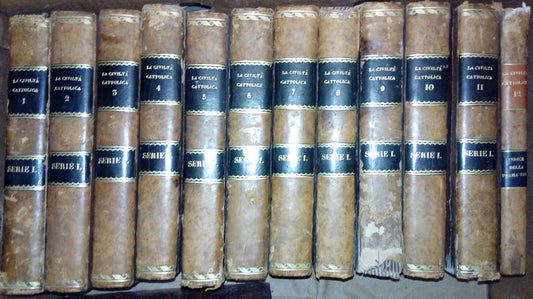 LH- LA CIVILTA' CATTOLICA ANNO PRIMO I SERIE 12 VOLUMI ----- 1850 - C - ZFS319