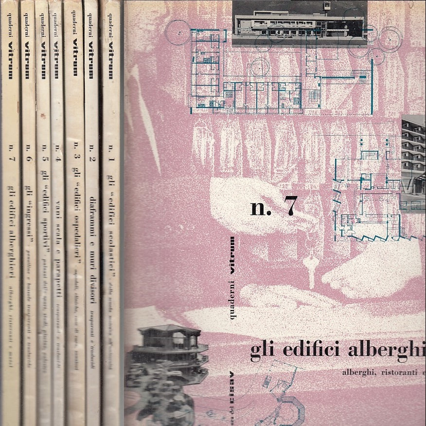 LR- RIVISTA ARCHITETTURA QUADERNI VITRUM 1/7 - PAOLI - CISAV --- 1960- B- ZFS712