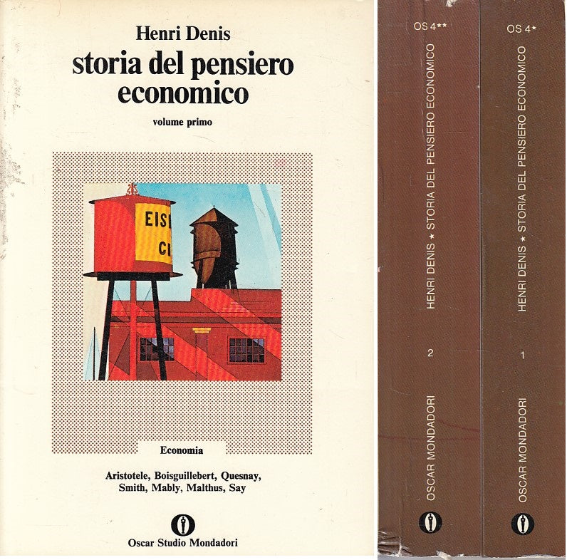 LS- STORIA PENSIERO ECONOMICO 2 VOLL - DENIS - MONDADORI --- 1973 - B - YFS94