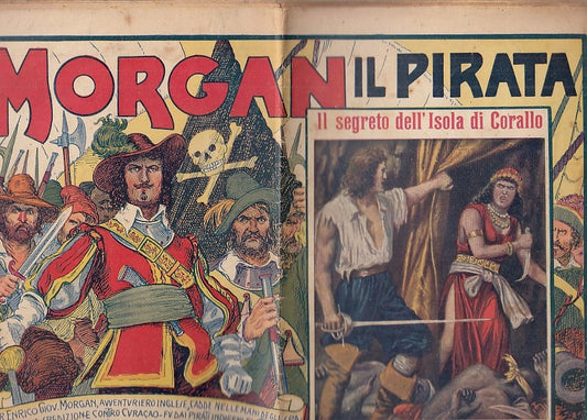 LB- MORGAN IL PIRATA 4 SEGRETO DELL'ISOLA DI CORALLO-- NERBINI--- 1935- S- XFS42