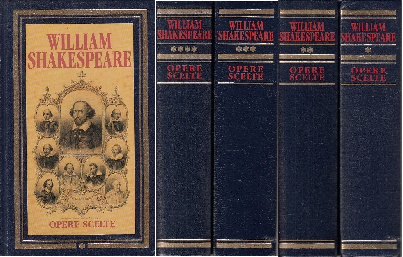 LN- OPERE SCELTE 4 VOL. - SHAKESPEARE - EUROCLUB -- 1a ED. - 1994 - C - ZFS282