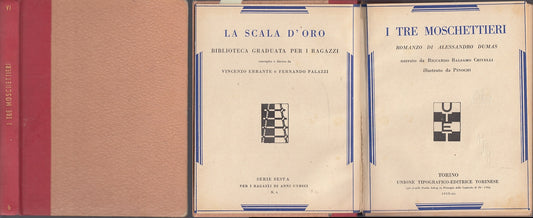 LB- I TRE MOSCHETTIERI - DUMAS CRIVELLI PINOCHI - UTET --- 1933 - C - RGZ