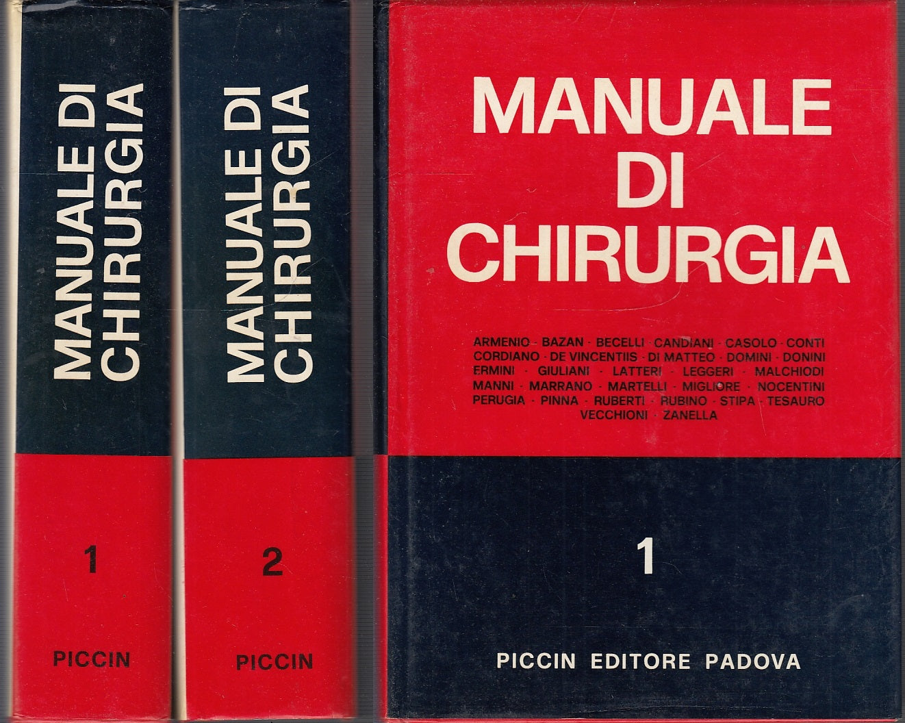 LZ- MANUALE DI CHIRURGIA 2 VOLUMI -- PICCIN --- 1977 - CS - YFS681