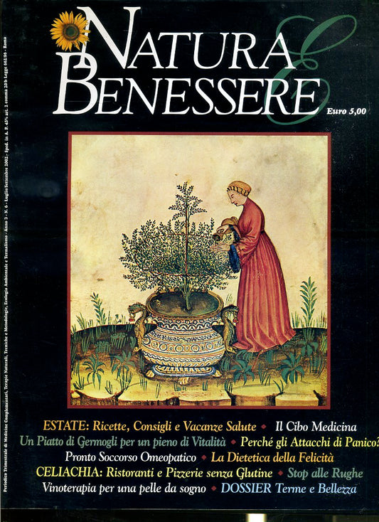 LR- NATURA E BENESSERE ANNO 3 N.6 PERIODICO TERAPIE NATURALI---- 2002- B-YFS137