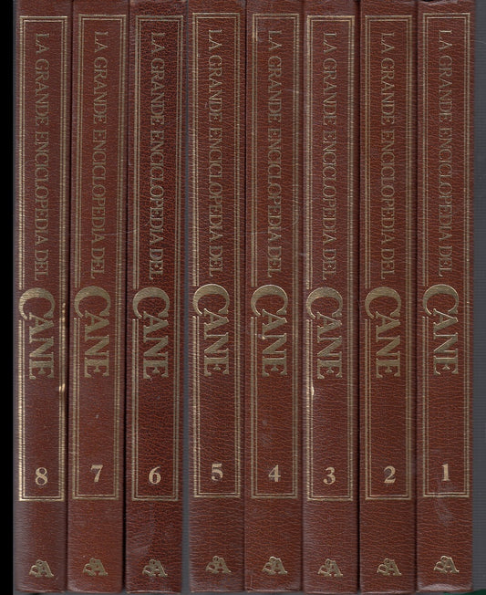 LZ- GRANDE ENCICLOPEDIA DEL CANE 8 VOLUMI COMPLETA-- DeAGOSTINI--- 1986- C- YFS