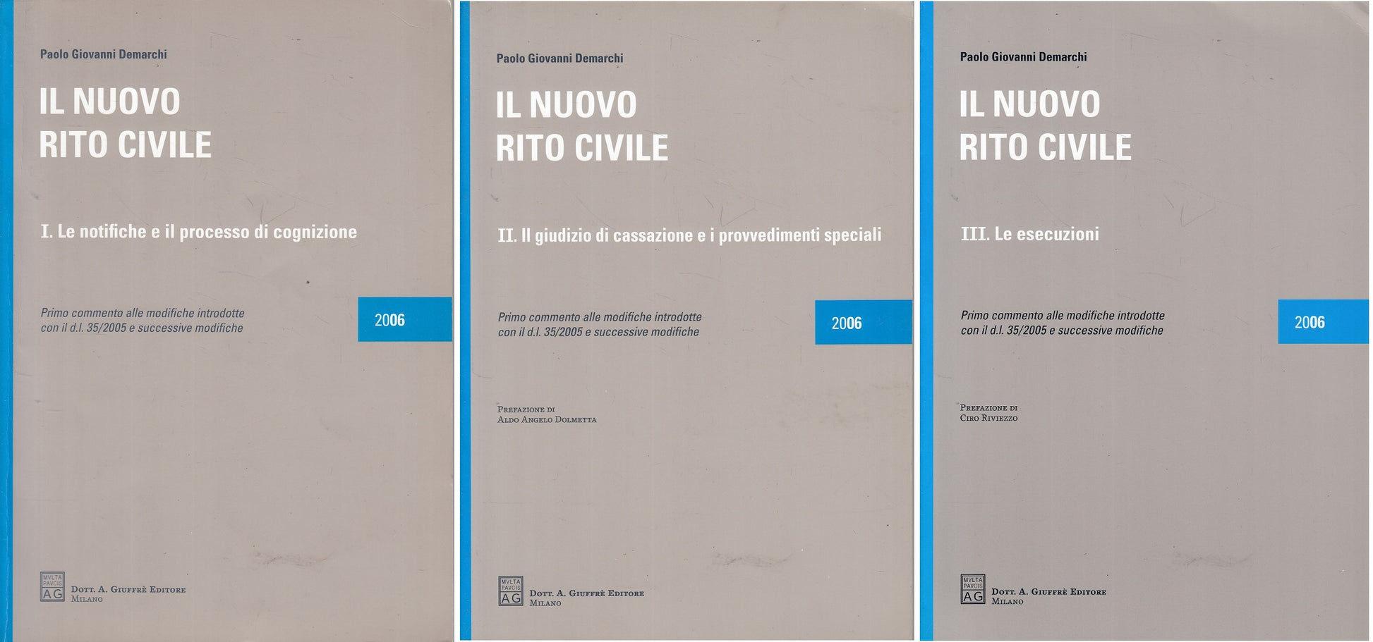 LZ- IL NUOVO RITO CIVILE 3 VOLUMI - DEMARCHI - GIUFFRE' --- 2006 - B - YFS428