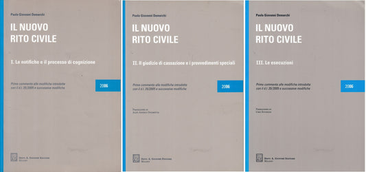 LZ- IL NUOVO RITO CIVILE 3 VOLUMI - DEMARCHI - GIUFFRE' --- 2006 - B - YFS428