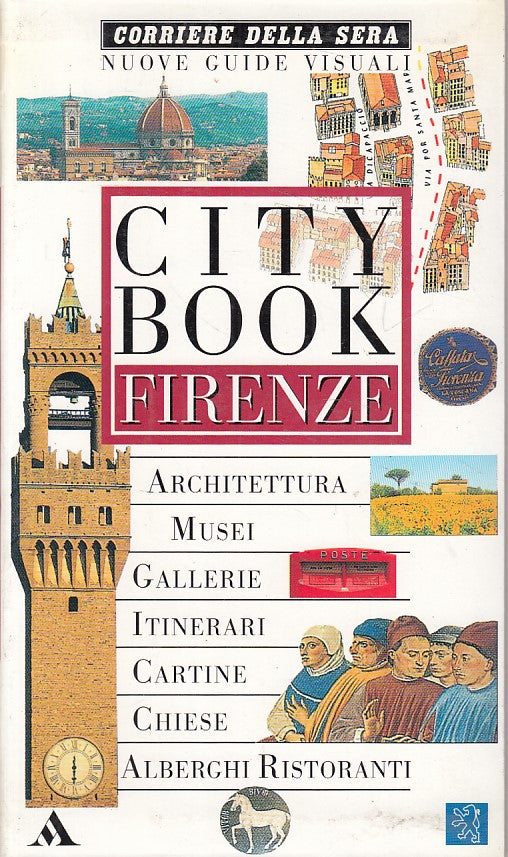 LV- CITY BOOK FIRENZE TOSCANA-- CORREIRE- NUOVE GUIDE VISUALI-- 1994- B - ZFS433