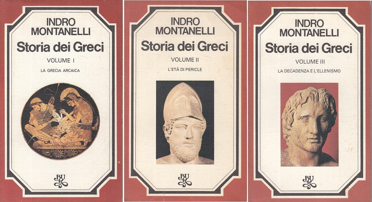 LS- STORIA DEI GRECI 3 VOLL - MONTANELLI - RIZZOLI --- 1978 - B - ZFS258
